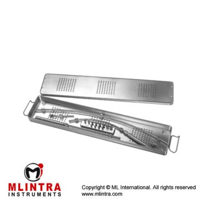 Martin Vascular Tunneling Set Complete Set with 3 Shafts, 2 Handles and 12 Tips in Storage Case Stainless Steel, Martin Vascular Tunneling Set Complete Set with 3 Shafts, 2 Handles and 12 Tips in Storage Case Stainless Steel,